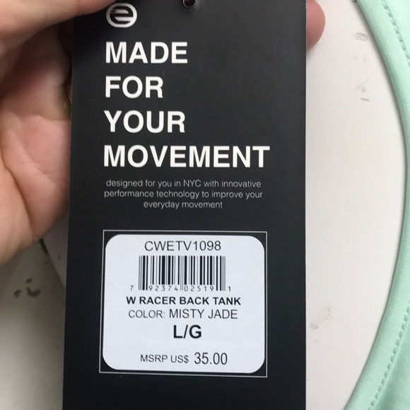 Etonic Racerback Athletic/Athleisure Tank, L, NWT! - Picture 5 of 6